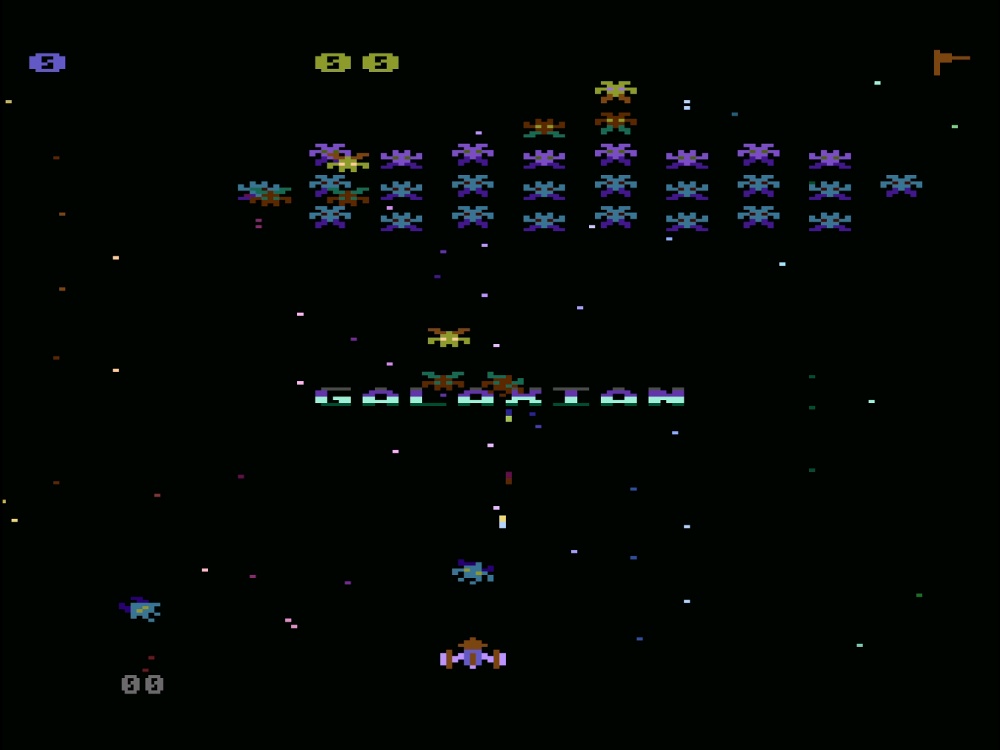 Title Screen of Galaxian for Atari 5200